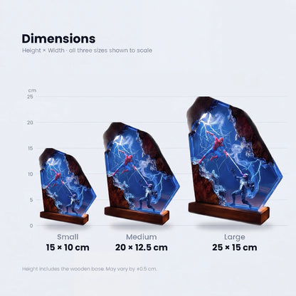 Spider-Man Resin Lamp by Zoe Kline