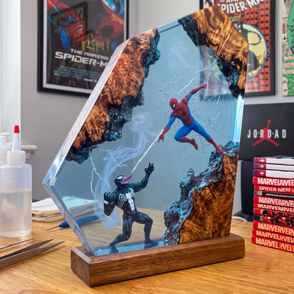 Spider-Man Resin Lamp by Zoe Kline