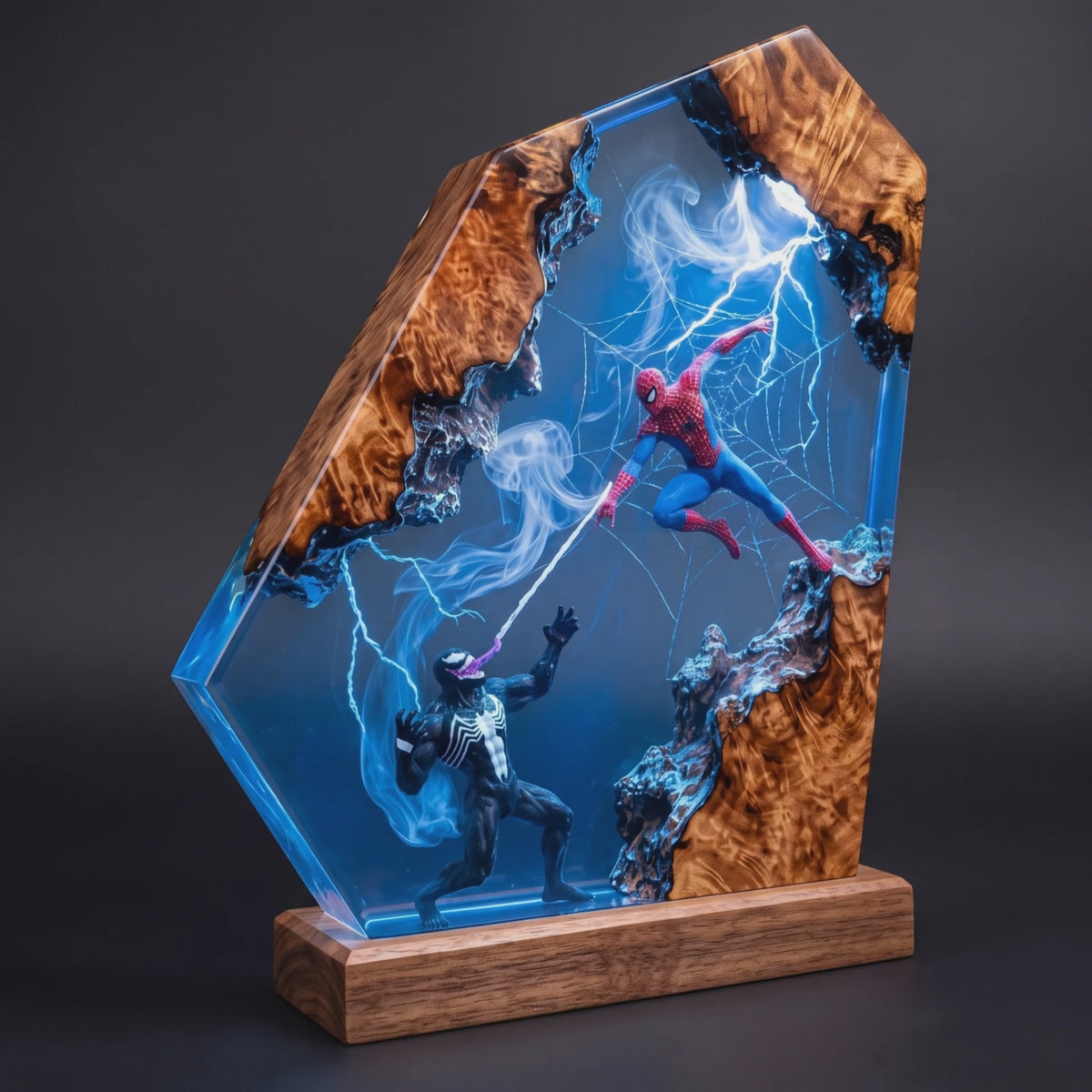 Spider-Man Resin Lamp by Zoe Kline